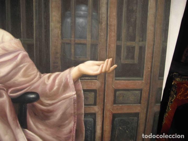 Otros objetos de arte: OLEO SOBRE LIENZO DAMA SENTADA - Foto 4