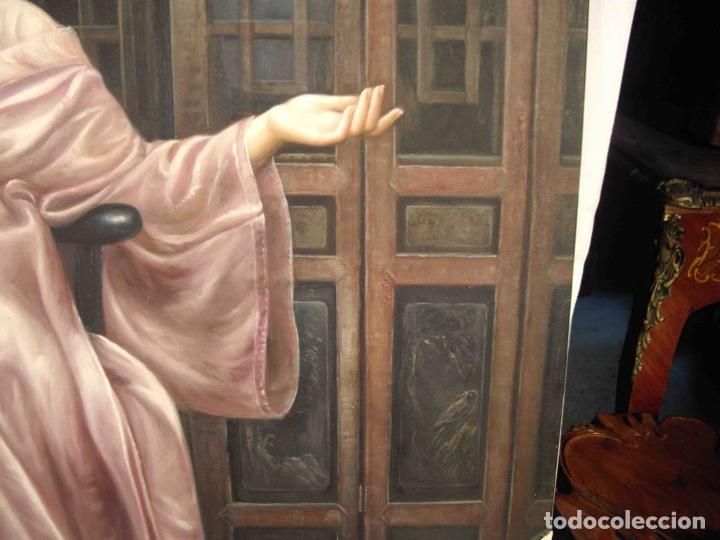 Otros objetos de arte: OLEO SOBRE LIENZO DAMA SENTADA - Foto 6