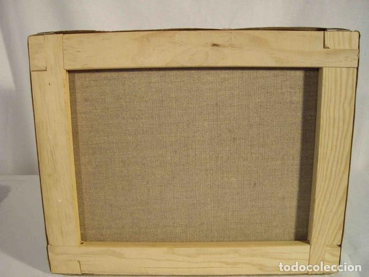 Otros objetos de arte: OLEO BODEGON PA&Ntilde;O PUNTILLA PRADAL - Foto 7