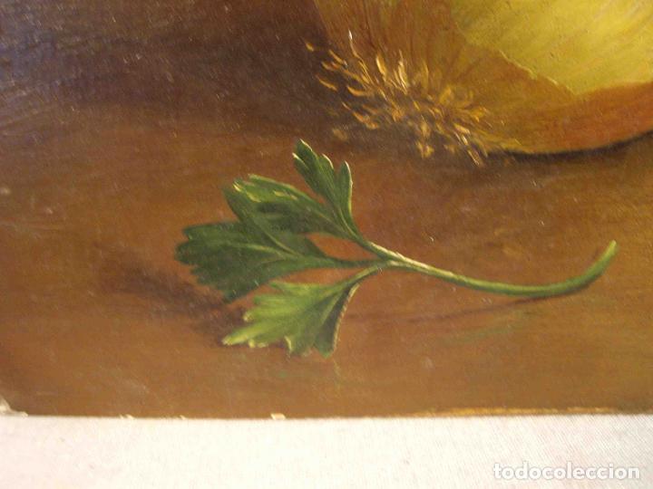 Otros objetos de arte: OLEO BODEGON TABLA AJOS PRADAL &nbsp;&nbsp;&nbsp;&nbsp;&nbsp;&nbsp;&nbsp; - Foto 3