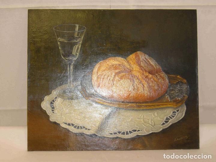 Otros objetos de arte: OLEO BODEGON PRADALES HOGAZA - Foto 3