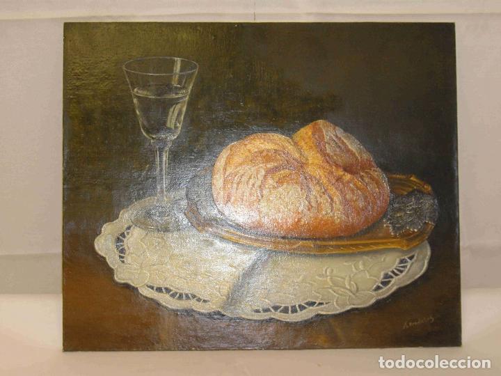 Otros objetos de arte: OLEO BODEGON PRADALES HOGAZA - Foto 4