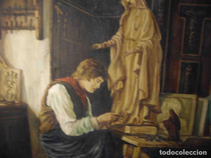 Otros objetos de arte: OLEO SOBRE LIENZO TALLISTA - Foto 4