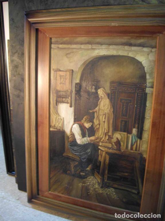 Otros objetos de arte: OLEO SOBRE LIENZO TALLISTA - Foto 1