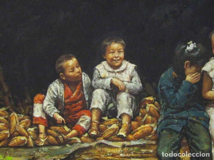 Otros objetos de arte: CUADRO LOS NI&Ntilde;OS DEL MA&Iacute;Z - Foto 2