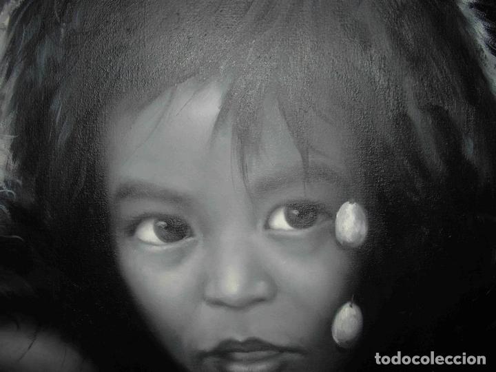 Otros objetos de arte: OLEO DOS NI&Ntilde;AS TIBETANAS - Foto 3