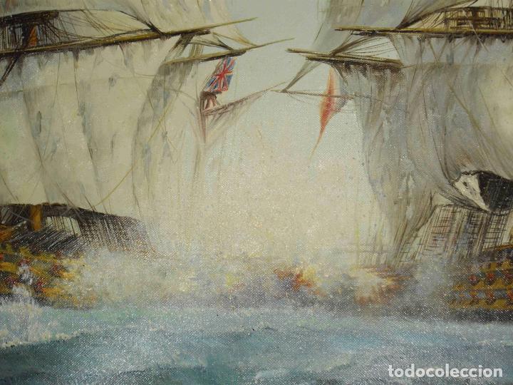 Otros objetos de arte: OLEO LIENZO NAVAL NAVAL 51 - Foto 3