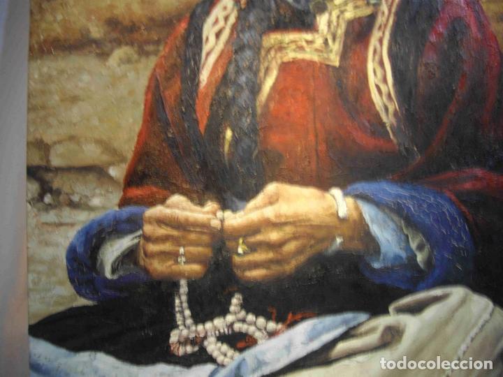 Otros objetos de arte: OLEO ANCIANA TIBETANA - Foto 4