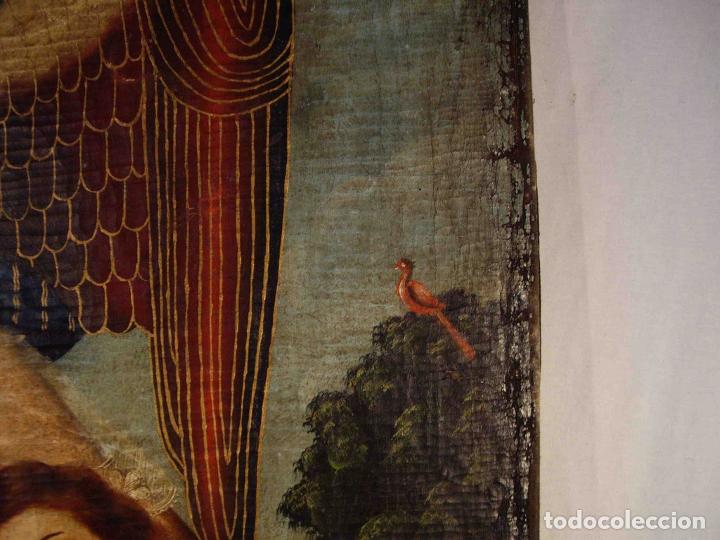 Otros objetos de arte: OLEO ANGEL DE LA GUARDA S XVII - Foto 6