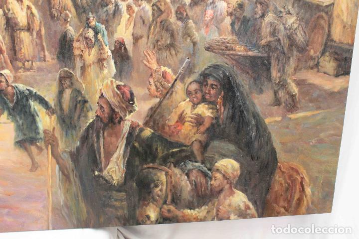 Otros objetos de arte: OLEO SOBRE LIENZO CARAVANA PERSA - Foto 6