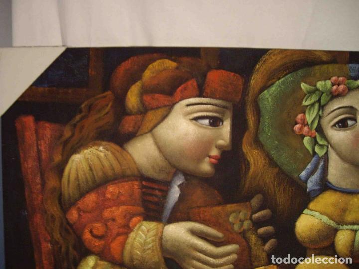 Otros objetos de arte: OLEO PAREJA CUBISTA II - Foto 2