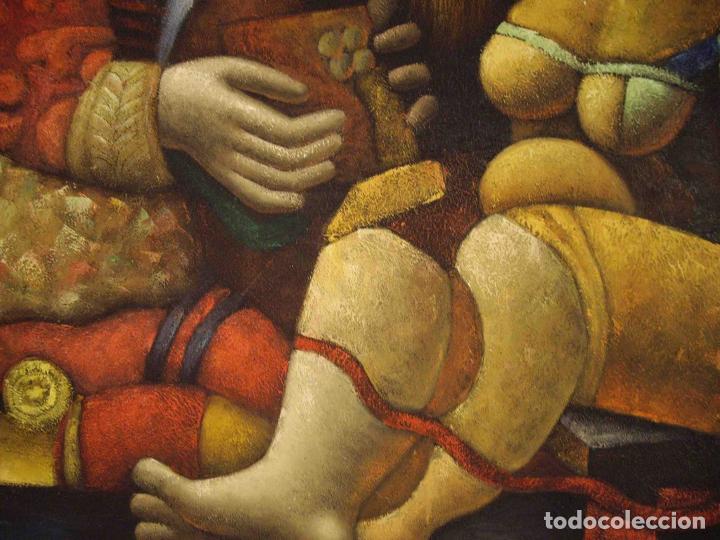 Otros objetos de arte: OLEO PAREJA CUBISTA II - Foto 4