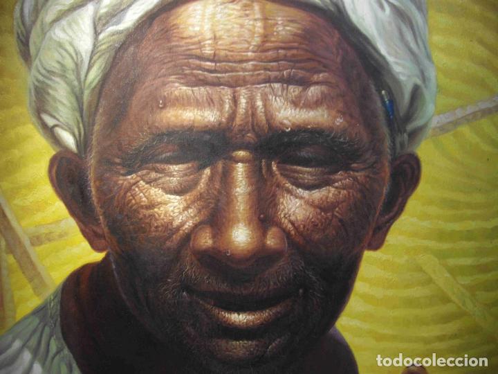 Otros objetos de arte: OLEO CAMPESINO BEDUINO - Foto 2