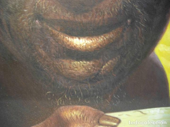 Otros objetos de arte: OLEO CAMPESINO BEDUINO - Foto 4