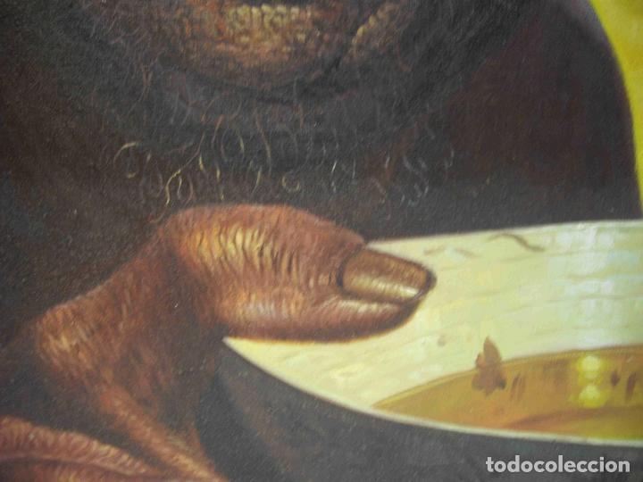 Otros objetos de arte: OLEO CAMPESINO BEDUINO - Foto 5