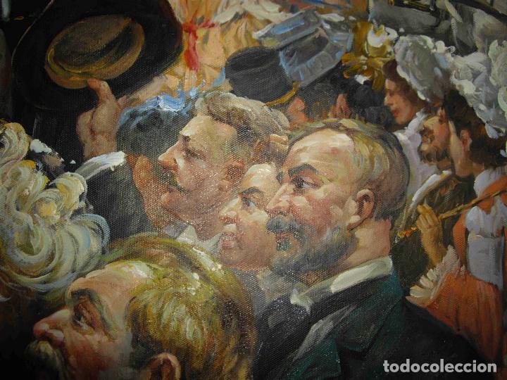 Otros objetos de arte: OLEO PASEO PARQUE INGLES - Foto 3