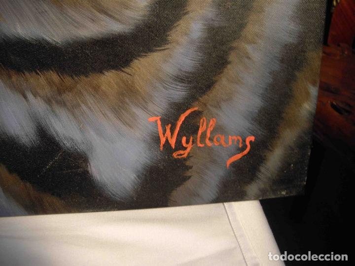 Otros objetos de arte: OLEO SOBRE LIENZO CABEZA TIGRE - Foto 6