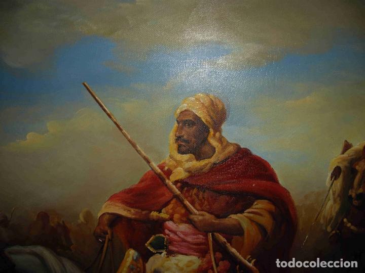 Otros objetos de arte: OLEO GUERREROS MARRUECOS - Foto 6