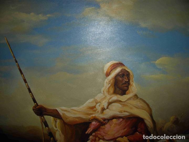 Otros objetos de arte: OLEO GUERREROS MARRUECOS - Foto 7