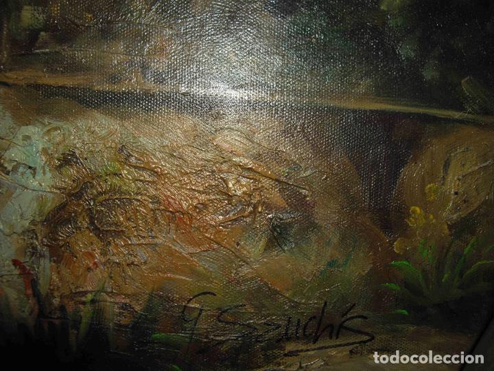 Otros objetos de arte: OLEO NI&Ntilde;A BEBIENDO - Foto 2