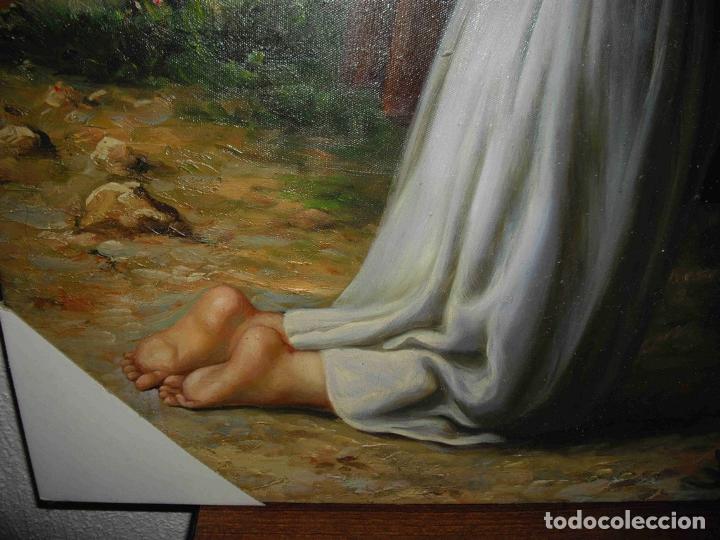 Otros objetos de arte: OLEO NI&Ntilde;A BEBIENDO - Foto 6