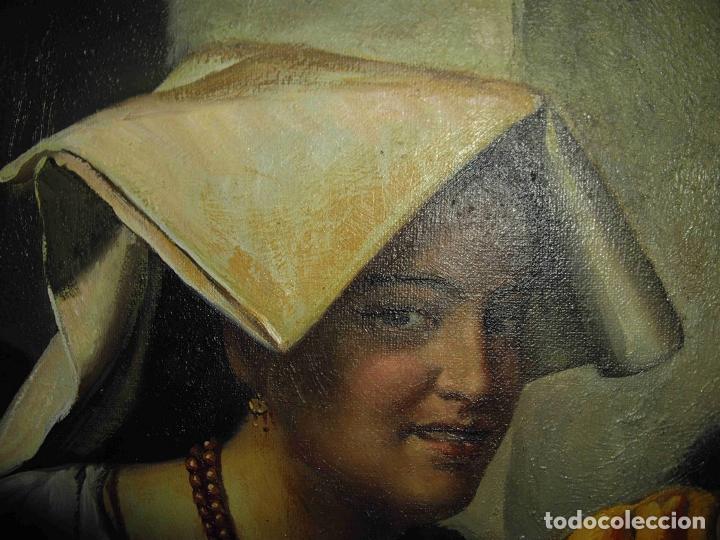 Otros objetos de arte: OLEO COMIENDO EN TABERNA - Foto 3