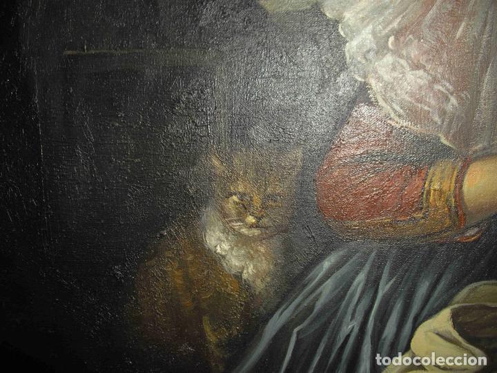 Otros objetos de arte: OLEO COMIENDO EN TABERNA - Foto 4