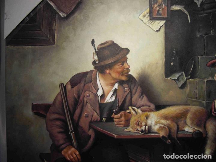 Otros objetos de arte: OLEO ZORRO CAZADO - Foto 2