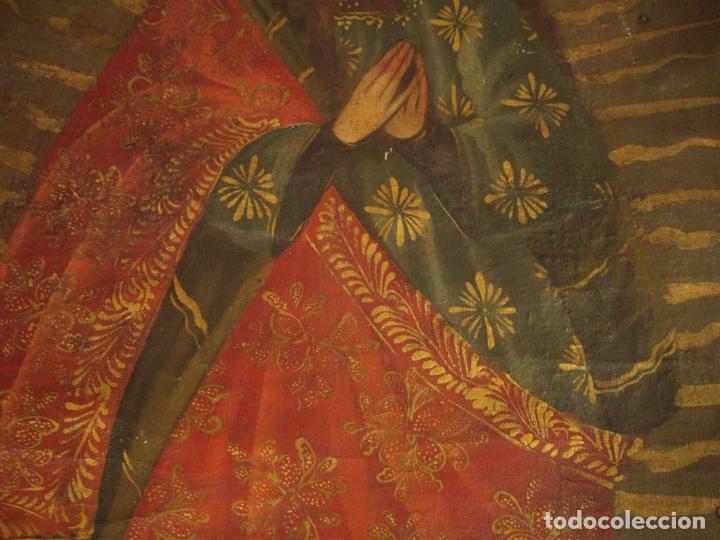 Otros objetos de arte: OLEO LIENZO VIRGEN CUZQUE&Ntilde;A N&ordm; 3 - Foto 3