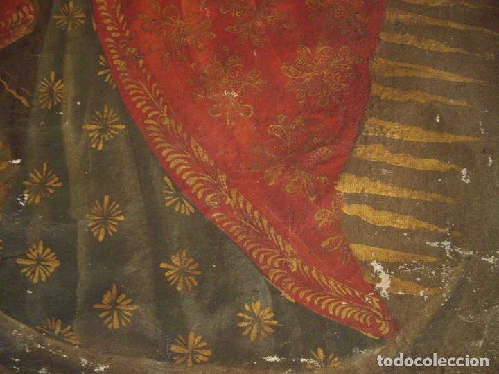 Otros objetos de arte: OLEO LIENZO VIRGEN CUZQUE&Ntilde;A N&ordm; 3 - Foto 4