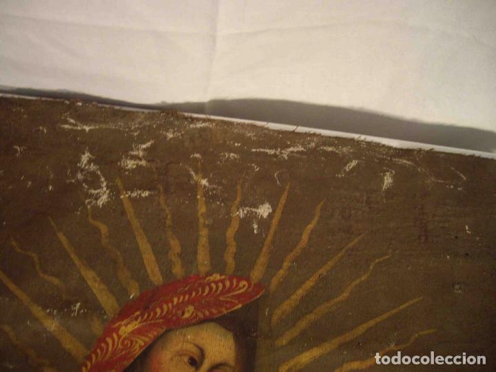 Otros objetos de arte: OLEO LIENZO VIRGEN CUZQUE&Ntilde;A N&ordm; 3 - Foto 7