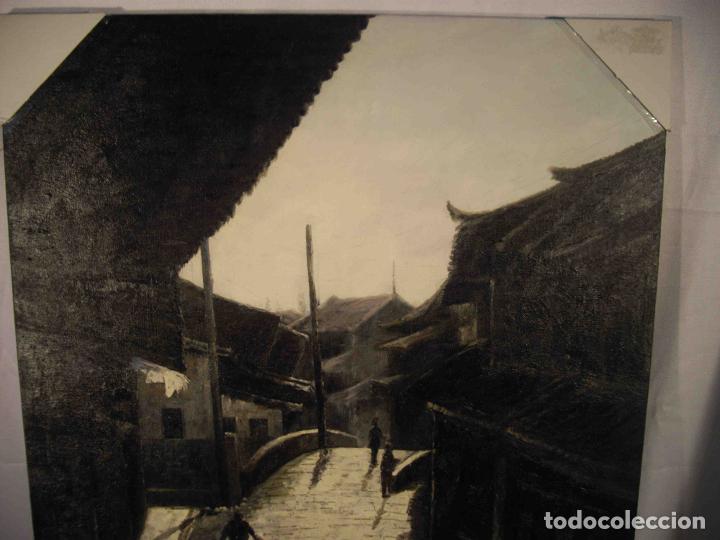 Otros objetos de arte: OLEO SOBRE LIENZO CALLE TIBETANA &nbsp;&nbsp;&nbsp;&nbsp;&nbsp;&nbsp; - Foto 3