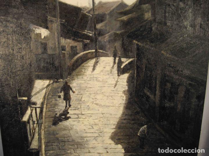 Otros objetos de arte: OLEO SOBRE LIENZO CALLE TIBETANA &nbsp;&nbsp;&nbsp;&nbsp;&nbsp;&nbsp; - Foto 4