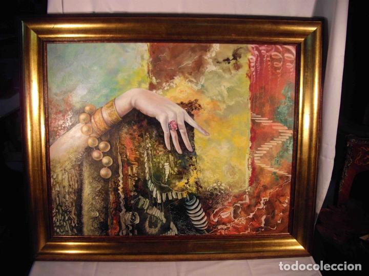 Otros objetos de arte: OLEO SOBRE LIENZO MANO MUJER - Foto 2