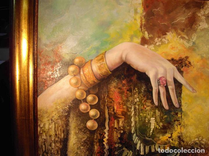 Otros objetos de arte: OLEO SOBRE LIENZO MANO MUJER - Foto 3