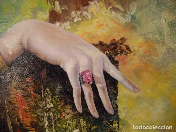 Otros objetos de arte: OLEO SOBRE LIENZO MANO MUJER - Foto 4