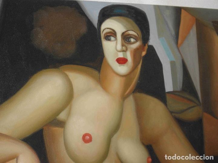 Otros objetos de arte: OLEO DOS MUJERES DESNUDAS - Foto 3