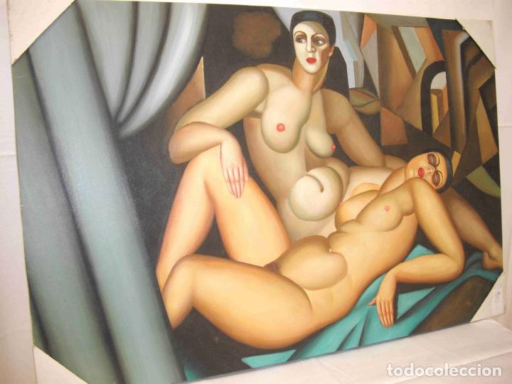 Otros objetos de arte: OLEO DOS MUJERES DESNUDAS - Foto 1