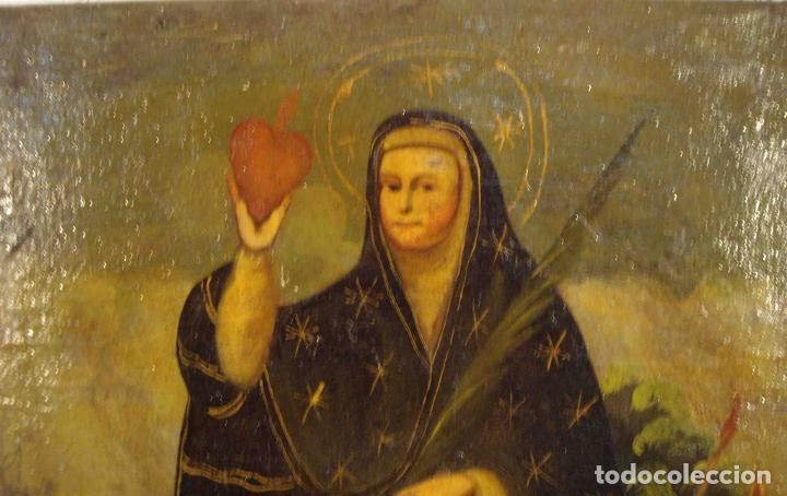Otros objetos de arte: OLEO VIRGEN DE CUZCO - Foto 2