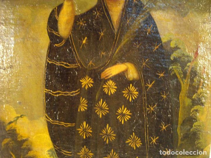 Otros objetos de arte: OLEO VIRGEN DE CUZCO - Foto 3