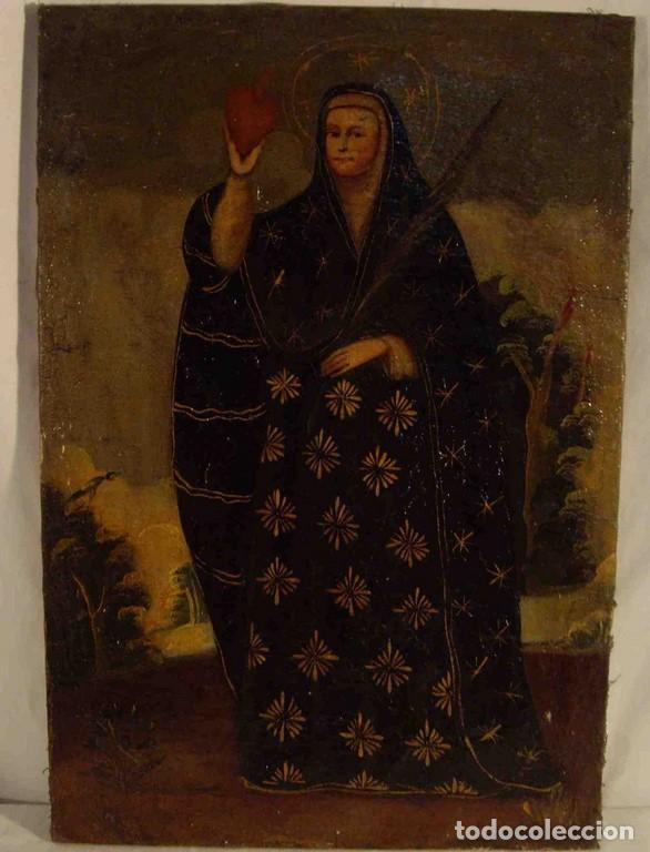 Otros objetos de arte: OLEO VIRGEN DE CUZCO - Foto 1