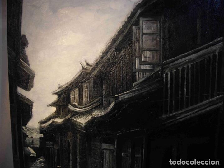 Otros objetos de arte: OLEO CALLE TIBETANA - Foto 3