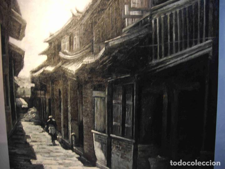 Otros objetos de arte: OLEO CALLE TIBETANA - Foto 4