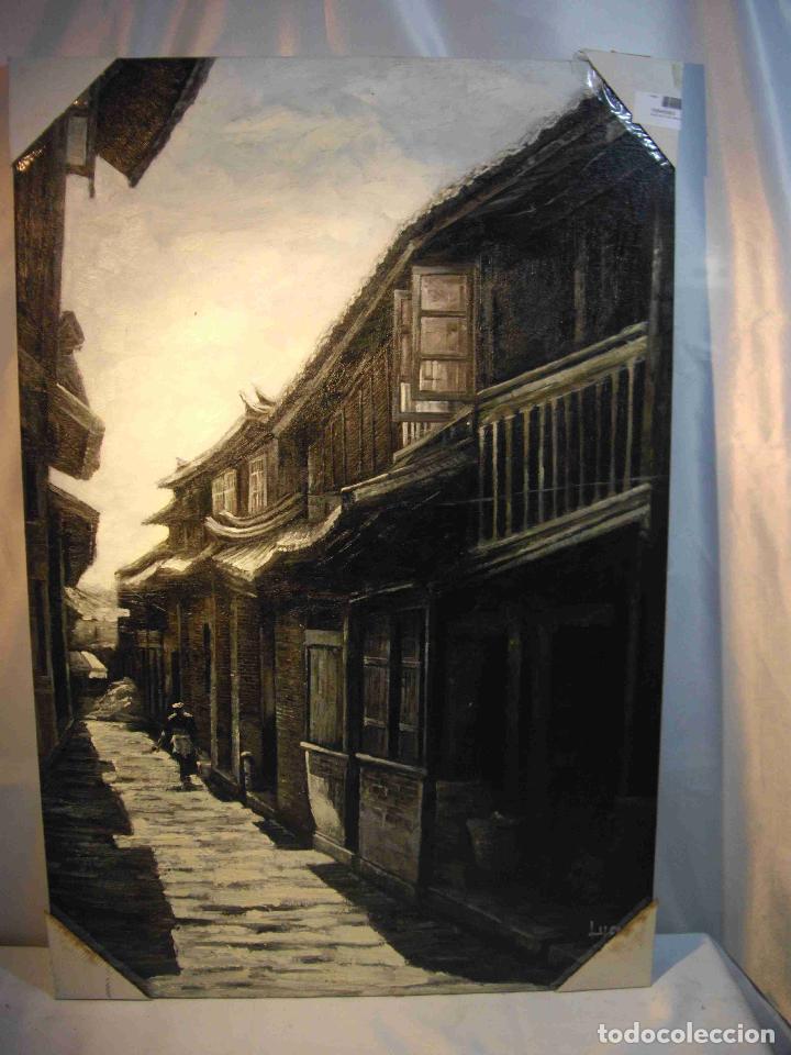 Otros objetos de arte: OLEO CALLE TIBETANA - Foto 1