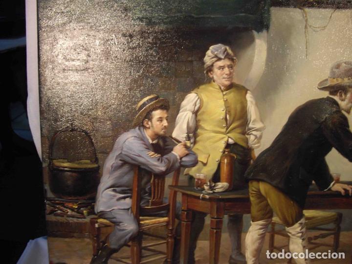 Otros objetos de arte: OLEO SOBRE LIENZO TABERNA - Foto 3
