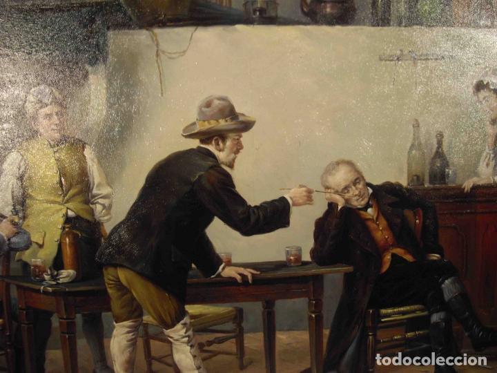 Otros objetos de arte: OLEO SOBRE LIENZO TABERNA - Foto 4