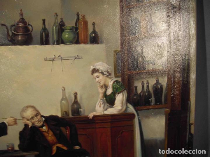 Otros objetos de arte: OLEO SOBRE LIENZO TABERNA - Foto 5