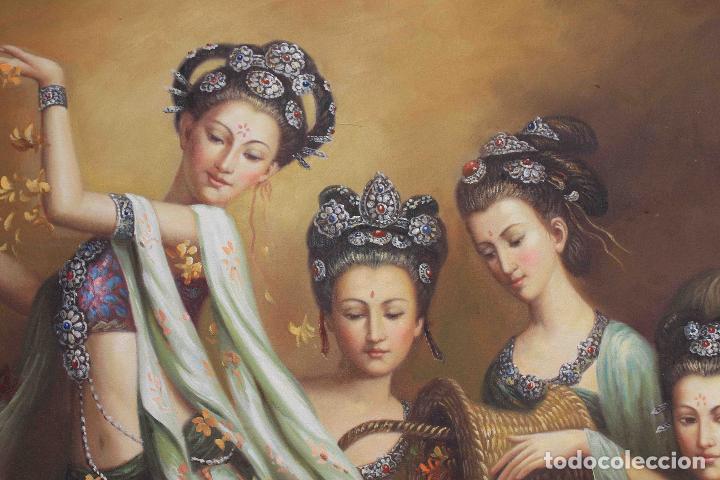 Otros objetos de arte: OLEO SOBRE LIENZO BAILARINAS - Foto 3