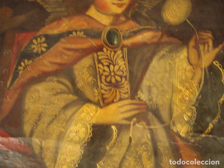Otros objetos de arte: OLEO LIENZO OBISPO SANTO CUZCO - Foto 3