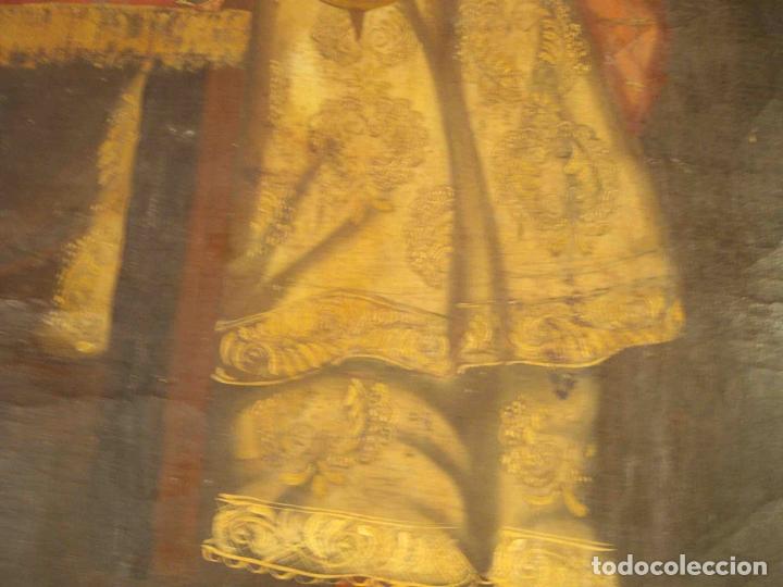 Otros objetos de arte: OLEO LIENZO OBISPO SANTO CUZCO - Foto 4